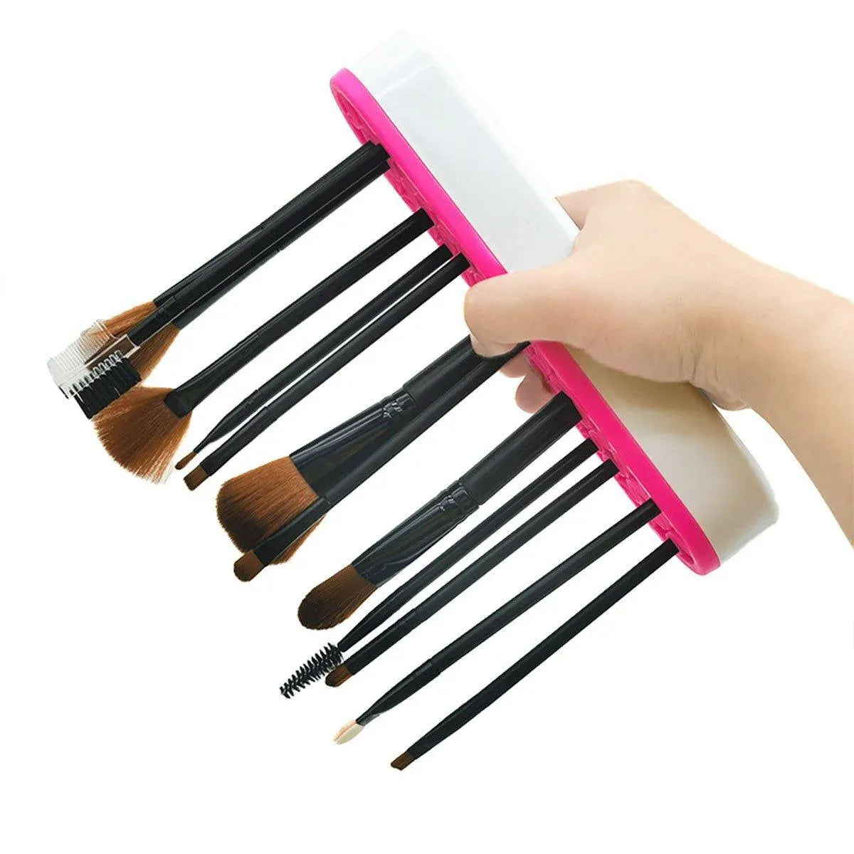 Silicone Makeup Organizer Cosmetic Storage Box Lipstick Brush Holder Desktop Box - Light Grey V528-FIXED-FRAME-LIGHT-GREY-160021