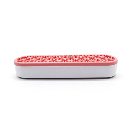Silicone Makeup Organizer Cosmetic Storage Box Lipstick Brush Holder Desktop Box - Pink V528-FIXED-FRAME-PINK-698510