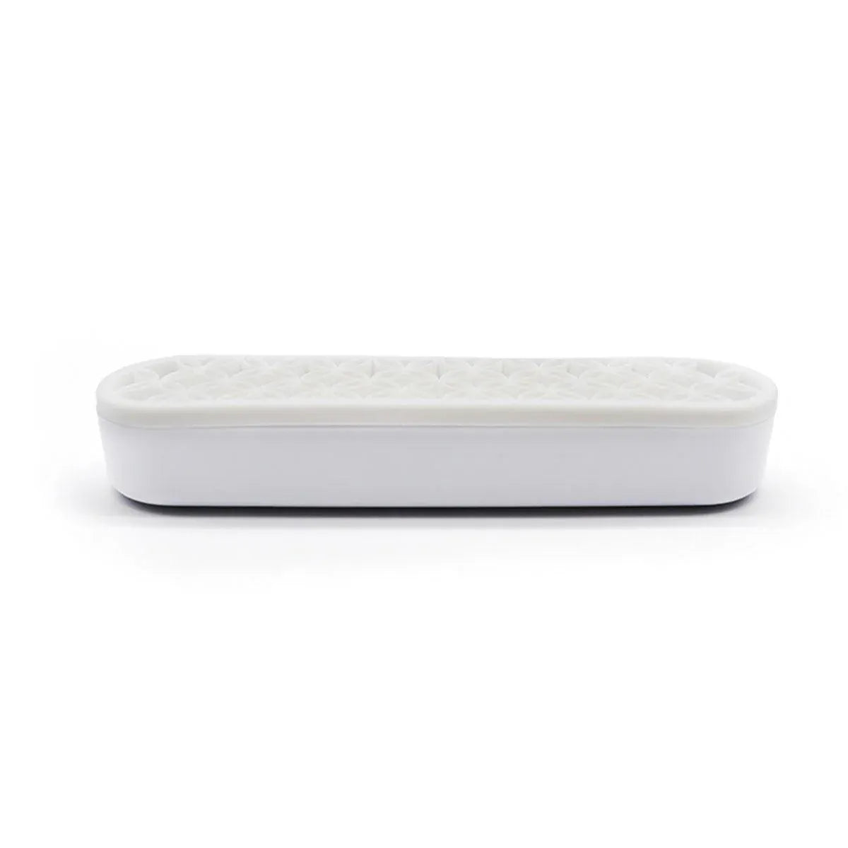 Silicone Makeup Organizer Cosmetic Storage Box Lipstick Brush Holder Desktop Box - White V528-FIXED-FRAME-WHITE-259462