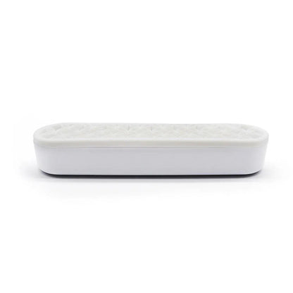 Silicone Makeup Organizer Cosmetic Storage Box Lipstick Brush Holder Desktop Box - White V528-FIXED-FRAME-WHITE-259462