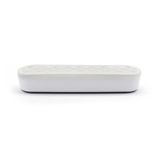 Silicone Makeup Organizer Cosmetic Storage Box Lipstick Brush Holder Desktop Box - White V528-FIXED-FRAME-WHITE-259462