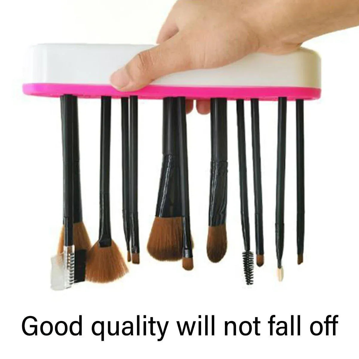 Silicone Makeup Organizer Cosmetic Storage Box Lipstick Brush Holder Desktop Box - White V528-FIXED-FRAME-WHITE-259462