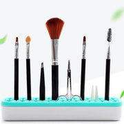 Silicone Makeup Organizer Cosmetic Storage Box Lipstick Brush Holder Desktop Box - White V528-FIXED-FRAME-WHITE-259462