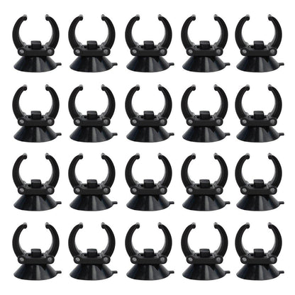 20PCS Black Suction Mount Clips for Aquarium Equipment V528-FIXED-SUCKER-BLACK-20PCS-777203