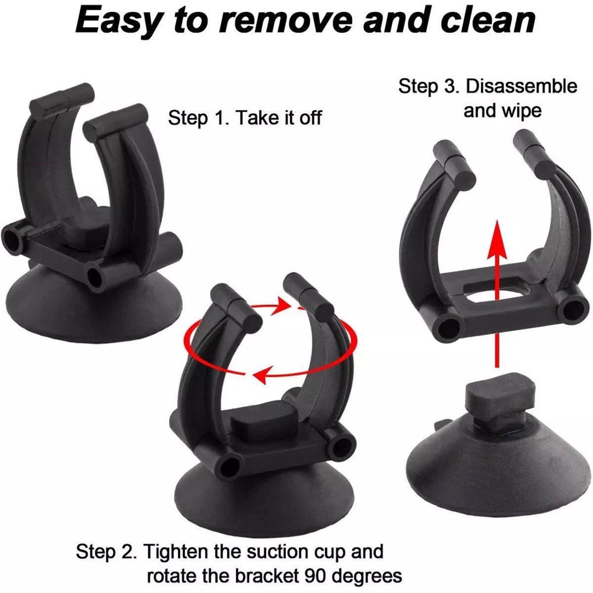 20PCS Black Suction Mount Clips for Aquarium Equipment V528-FIXED-SUCKER-BLACK-20PCS-777203