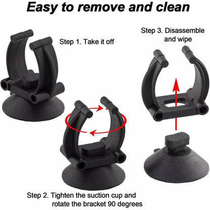 20PCS Black Suction Mount Clips for Aquarium Equipment V528-FIXED-SUCKER-BLACK-20PCS-777203