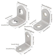 10pcs 90-degree L Type Angle Brackets Right Angle Fixed Support Furniture Connector - 20*20*16mm V528-FIXED-SUPPORT-20-20-16-10PCS-436753