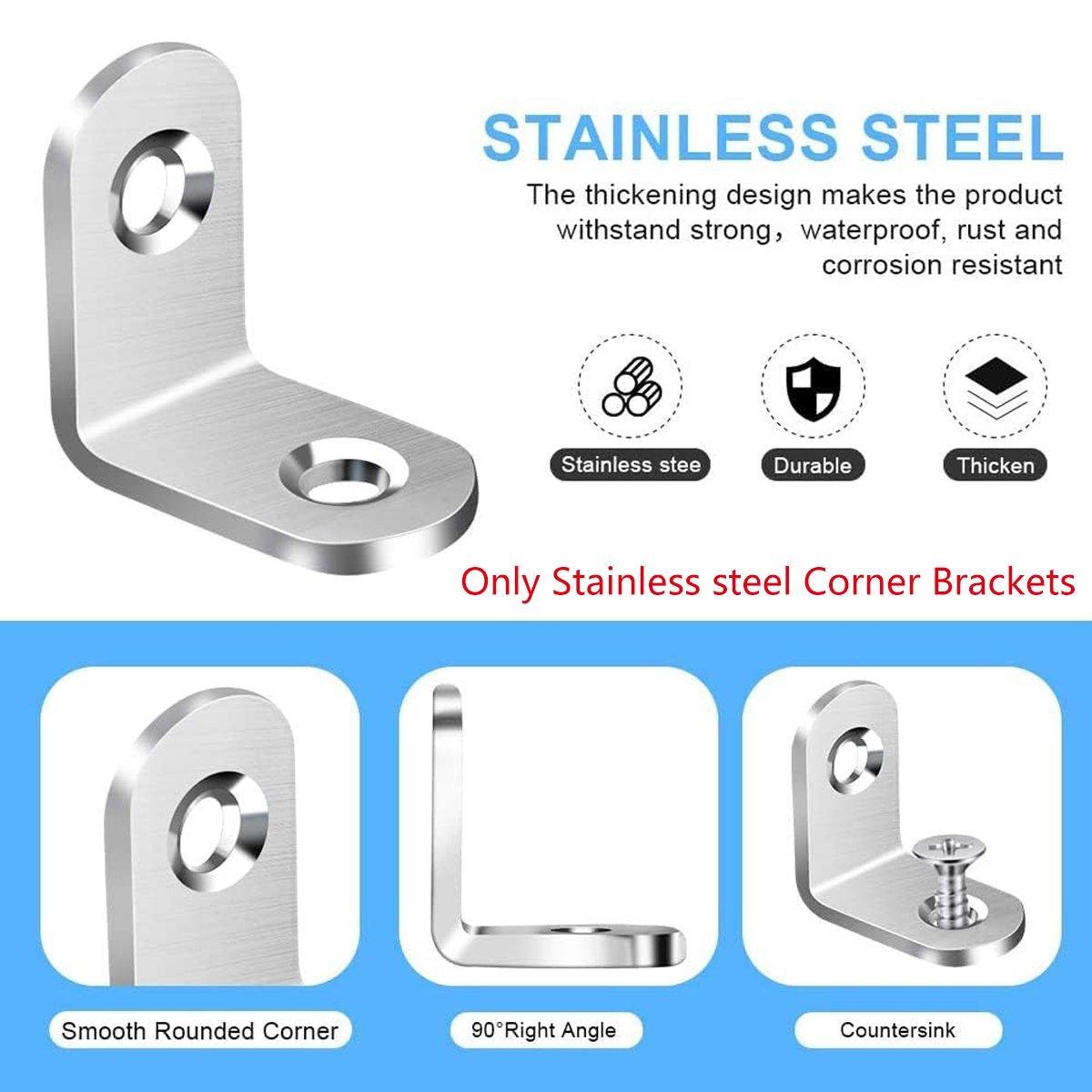 10pcs 90-degree L Type Angle Brackets Right Angle Fixed Support Furniture Connector - 20*20*16mm V528-FIXED-SUPPORT-20-20-16-10PCS-436753
