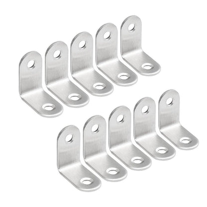 10pcs 90-degree L Type Angle Brackets Right Angle Fixed Support Furniture Connector - 20*20*16mm V528-FIXED-SUPPORT-20-20-16-10PCS-436753
