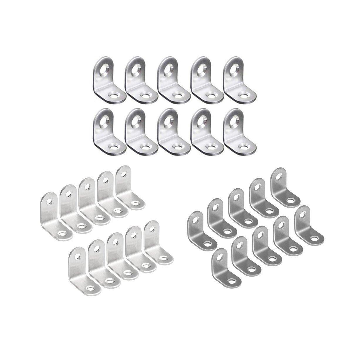 10pcs 90-degree L Type Angle Brackets Right Angle Fixed Support Furniture Connector - 25*25*16mm V528-FIXED-SUPPORT-25-25-16-10PCS-592327