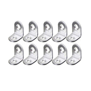 10pcs 90-degree L Type Angle Brackets Right Angle Fixed Support Furniture Connector - 25*25*16mm V528-FIXED-SUPPORT-25-25-16-10PCS-592327