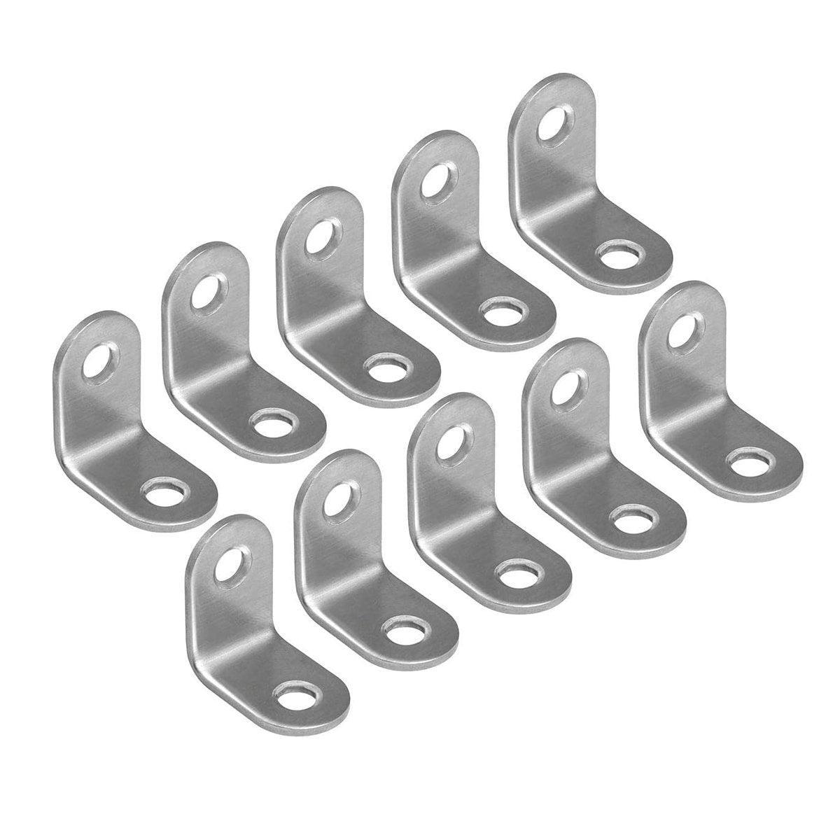 10pcs 90-degree L Type Angle Brackets Right Angle Fixed Support Furniture Connector - 25*25*16mm V528-FIXED-SUPPORT-25-25-16-10PCS-592327