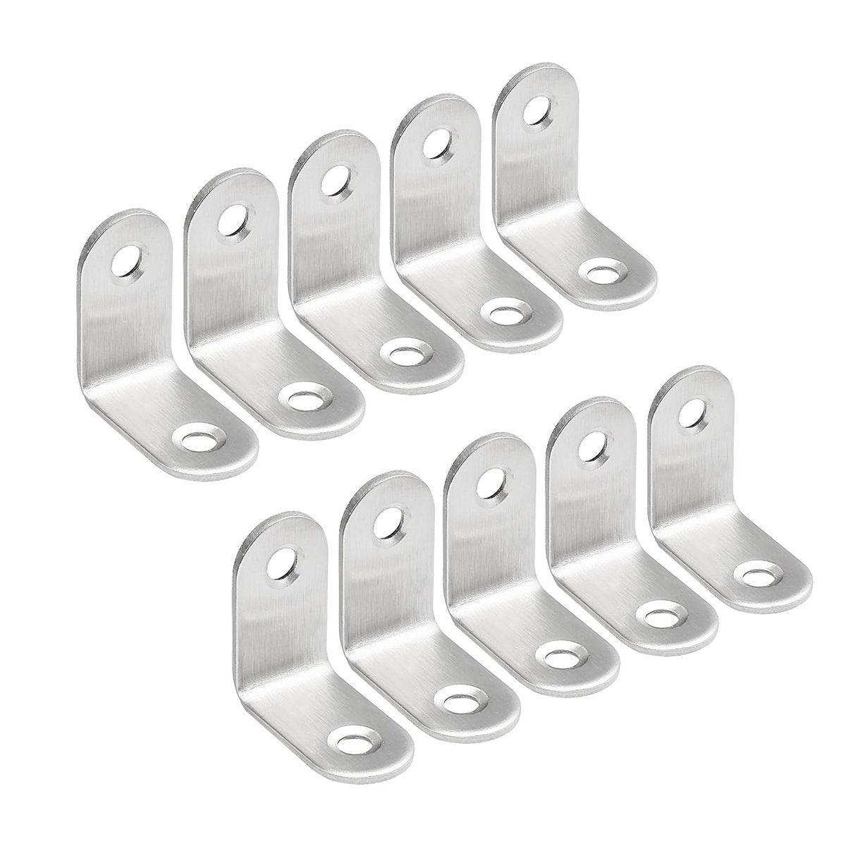 10pcs 90-degree L Type Angle Brackets Right Angle Fixed Support Furniture Connector - 25*25*16mm V528-FIXED-SUPPORT-25-25-16-10PCS-592327