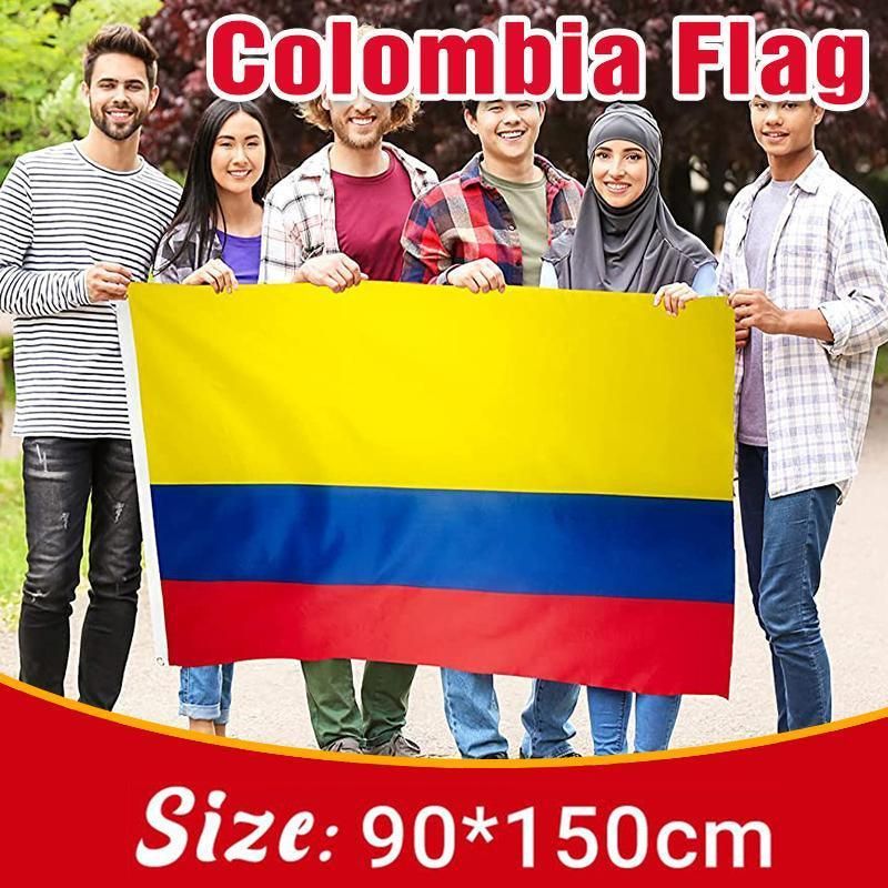 Large Colombia Colombian Flag Heavy Duty Outdoor CO 90x150cm - 3x5ft V528-FLAGOFCOLOMBIA-27934