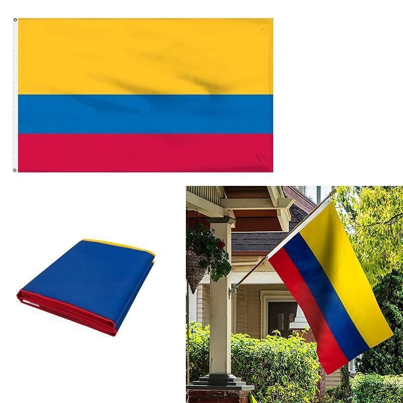 Large Colombia Colombian Flag Heavy Duty Outdoor CO 90x150cm - 3x5ft V528-FLAGOFCOLOMBIA-27934