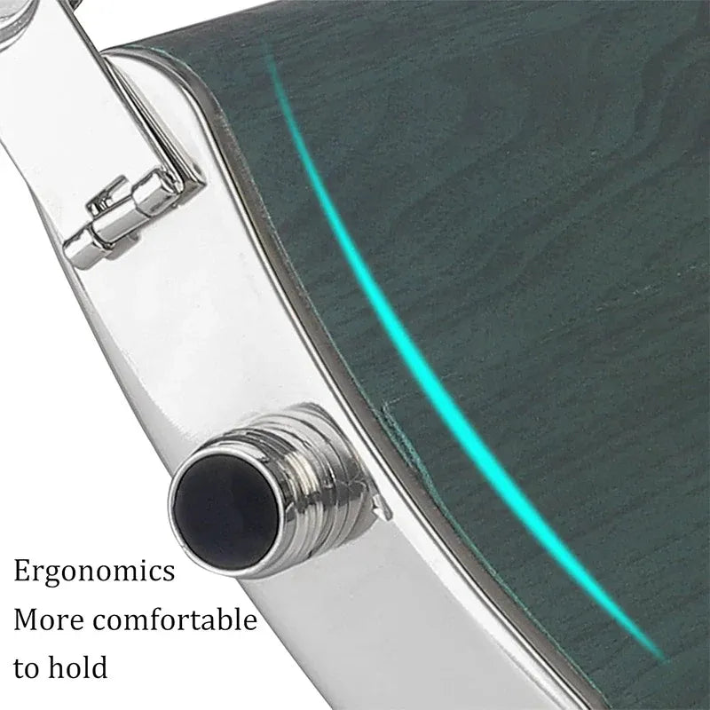 Stainless Steel Hip Flask Portable Wine Pot Flat Pocket Bottle Outdoor Travel V528-FLAGON-GREEN-780564