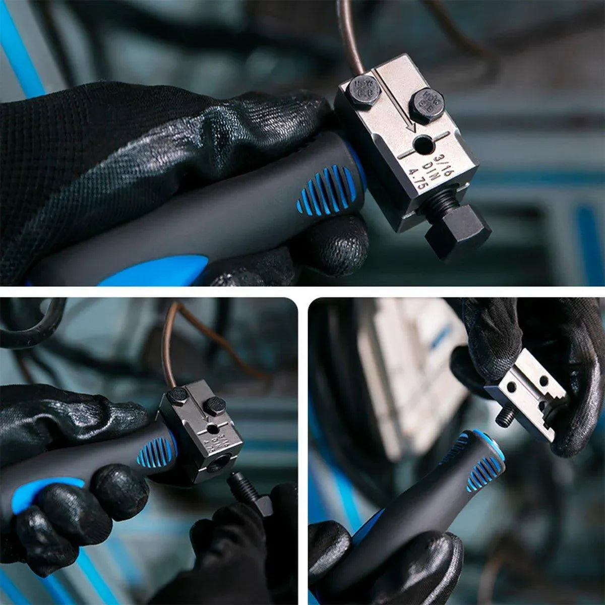 Durable Auto Brake Pipe Flaring Tools Kit Automotive Repair Maintenance Set V528-FLARING-TOOL-7456203