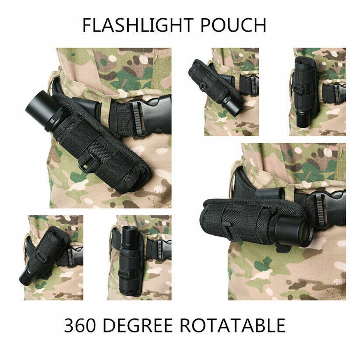 Portable Outdoor Military Flashlight Bag Pouch Tactical Case Holster Belt Holder - Camouflage V528-FLASHLIGHT-COVER-CAMOUFLAGE-800760