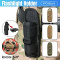 Portable Outdoor Military Flashlight Bag Pouch Tactical Case Holster Belt Holder - Green V528-FLASHLIGHT-COVER-GREEN-374180