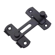 2 Sets 90 Degree Sliding Door Latch Lock Catch Kit for Home Use - Flat-Black-L V528-FLAT-BLACK-S-SCREWS-2SET-596266