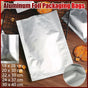 Silver Open Top Aluminum Foil Packaging Bags Heat Seal Vacuum Food Pouches - 20X30CM V528-FLATPOCKET-20-30-50PCS81318