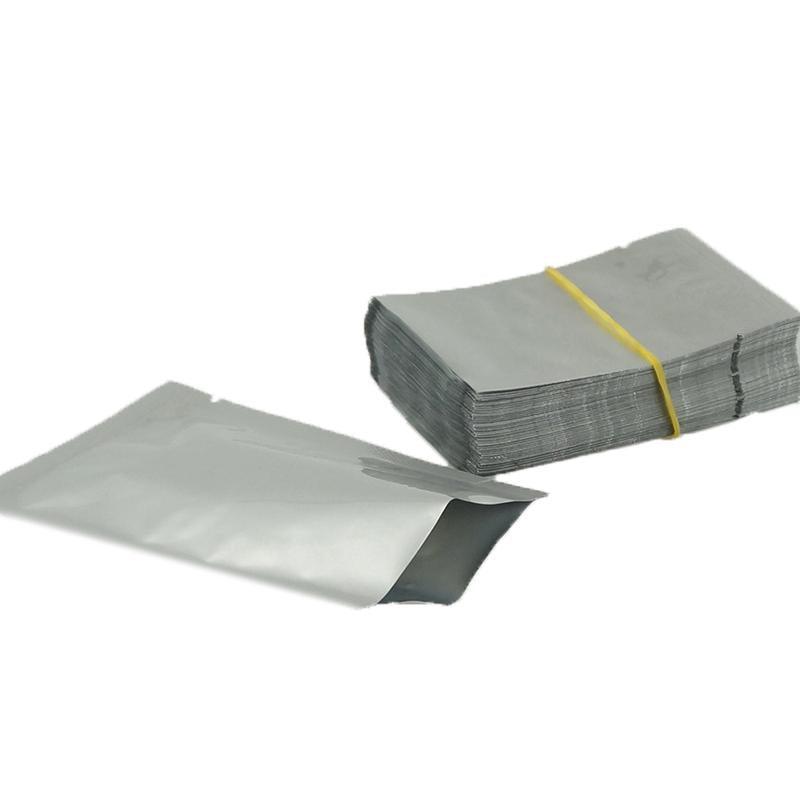 Silver Open Top Aluminum Foil Packaging Bags Heat Seal Vacuum Food Pouches - 20X30CM V528-FLATPOCKET-20-30-50PCS81318