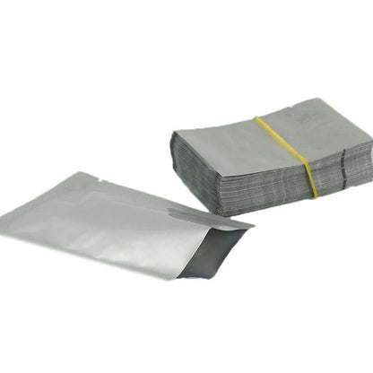Silver Open Top Aluminum Foil Packaging Bags Heat Seal Vacuum Food Pouches - 22X30CM V528-FLATPOCKET-22-30-50PCS-49767