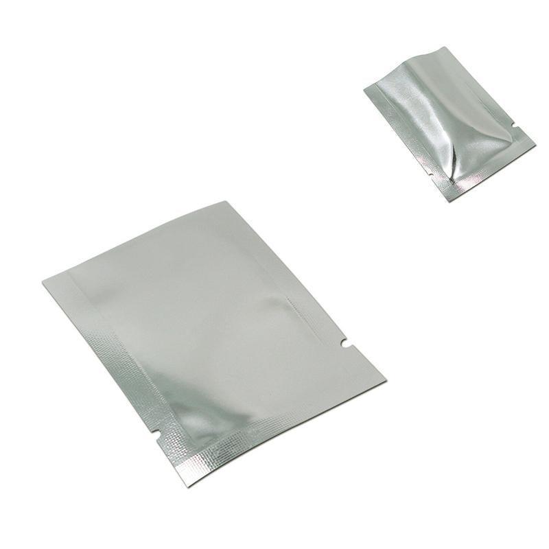 Silver Open Top Aluminum Foil Packaging Bags Heat Seal Vacuum Food Pouches - 30X40CM
