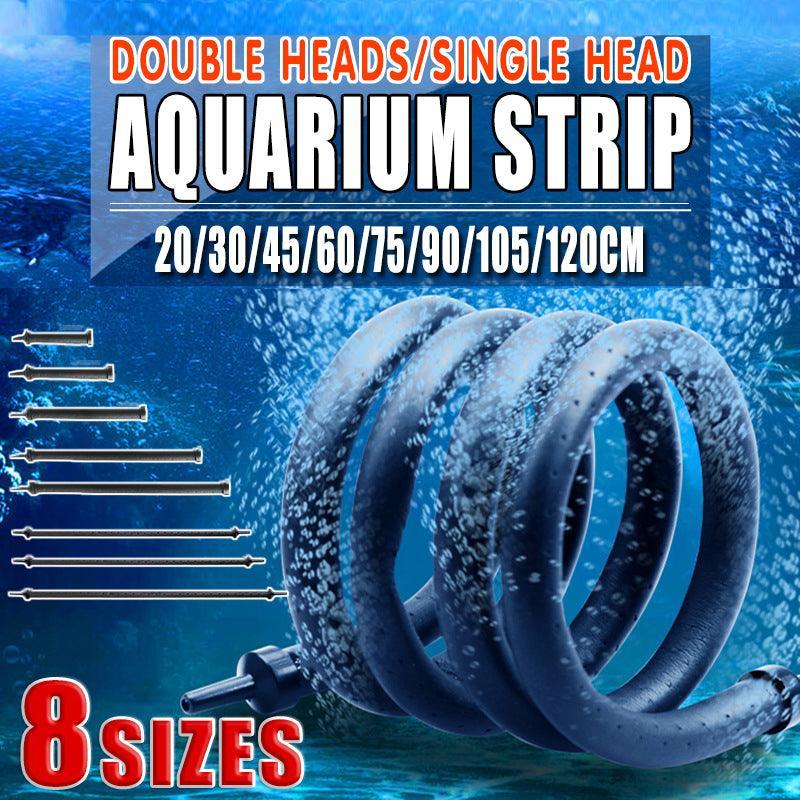 Flexible Aquarium Air Stone Oxygen Diffuser Strip for Fish Tank Aeration System - 120cm Dual-inlet V528-FLEIBLEPIPE-120CM-686634
