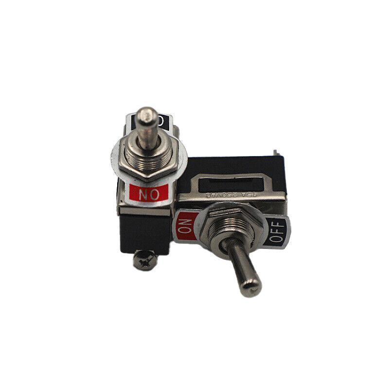 5X Waterproof Toggle Flick Switch 250V On/Off Car Dash Light Metal 12 Volt Boot V528-FLICKSWITCH-106018