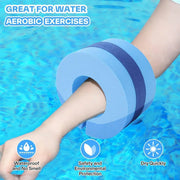 2pcs Swimming Gear Arm Floats Big Buoyancy Water Sports Tie Legs and Feet Rings V528-FLOATING-RING-BLUE-2PCS-928554