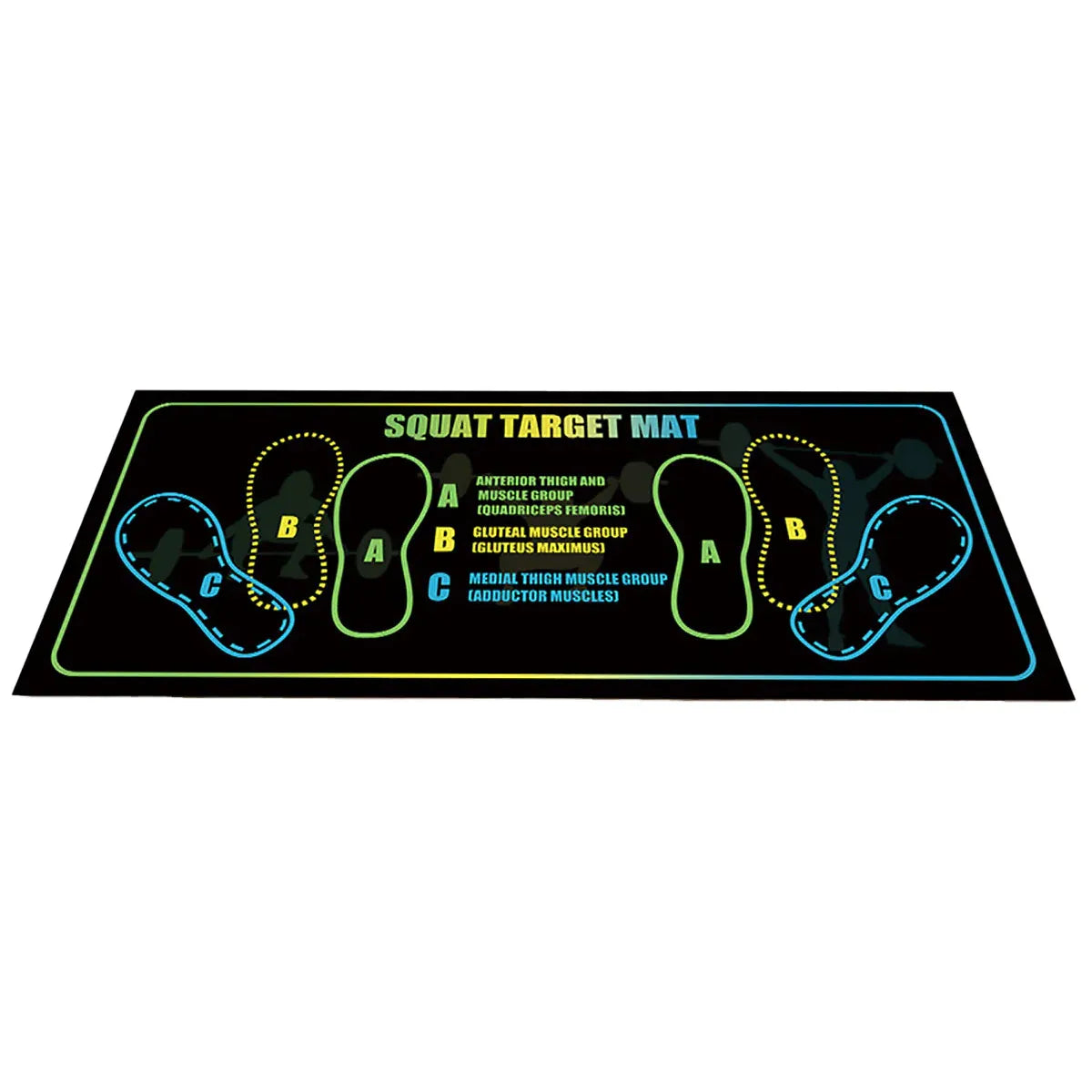 Squat Mat Fitness Mat Non Slip Mat Thick Floor Mat Home Gym Exercise Workout V528-FLOOR-MAT-35-80CM-495951