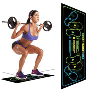Squat Mat Fitness Mat Non Slip Mat Thick Floor Mat Home Gym Exercise Workout V528-FLOOR-MAT-35-80CM-495951