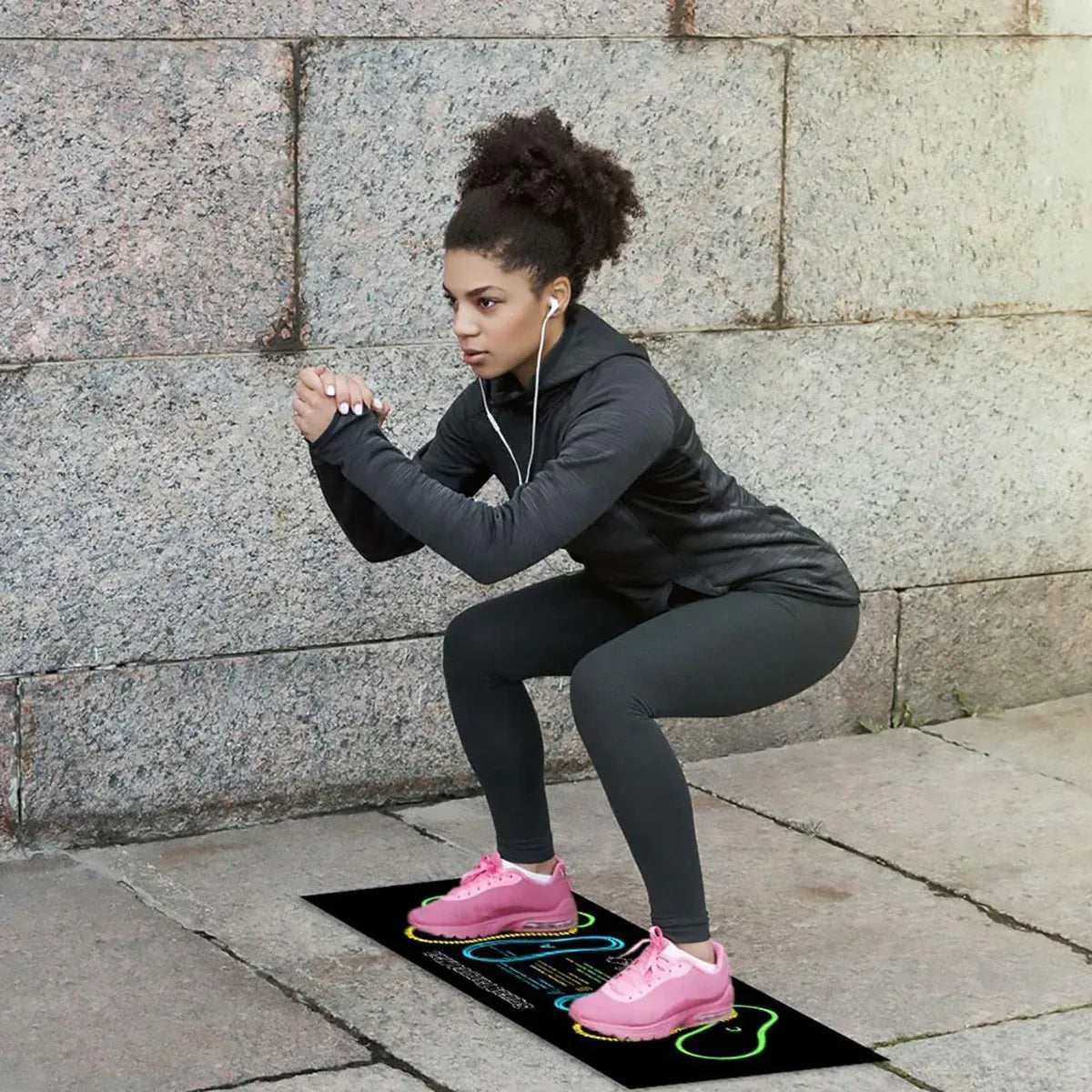 Squat Mat Fitness Mat Non Slip Mat Thick Floor Mat Home Gym Exercise Workout V528-FLOOR-MAT-35-80CM-495951