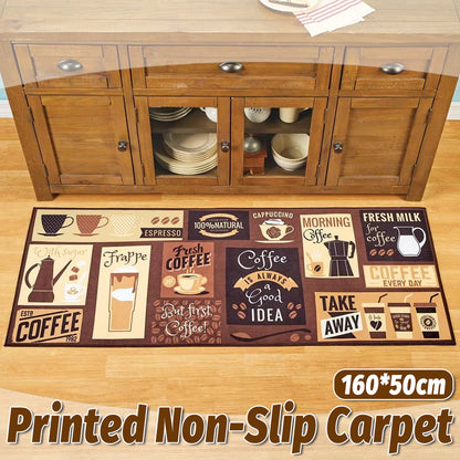 Printed Non Slip Door Floor Rug Mat Kitchen Bathroom Carpet Mat Water Absorbent V528-FLOOR-MAT-50-160CM-722593