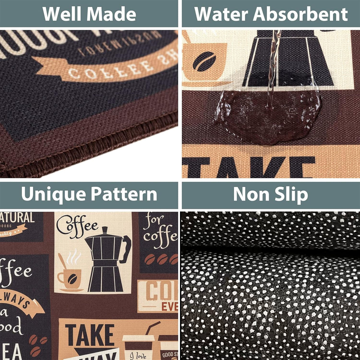Printed Non Slip Door Floor Rug Mat Kitchen Bathroom Carpet Mat Water Absorbent V528-FLOOR-MAT-50-160CM-722593