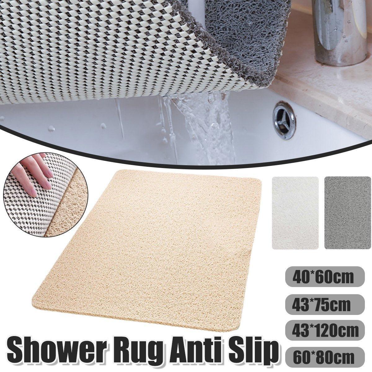 Waterproof Non-Slip Bathroom Shower Mat Anti-Slip Rug Toilet Floor Mat Washable - Grey-60*80cm V528-FLOOR-MAT-GREY-60-80-299741