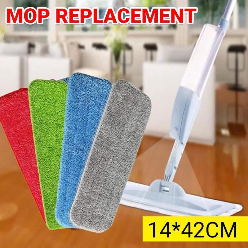 Replacement Microfiber Flat Mop Head Refill Floor Cleaning Pads Absorbent Cloths - Grey V528-FLOORCLEANINGPADS-GRAY-1PC-707739