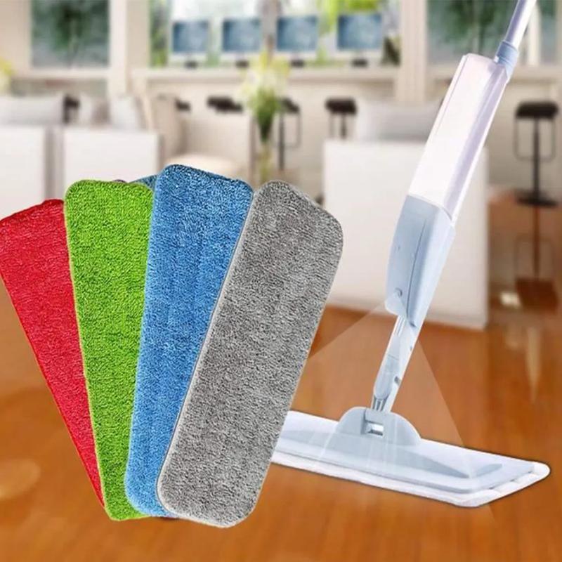 Replacement Microfiber Flat Mop Head Refill Floor Cleaning Pads Absorbent Cloths - Grey V528-FLOORCLEANINGPADS-GRAY-1PC-707739