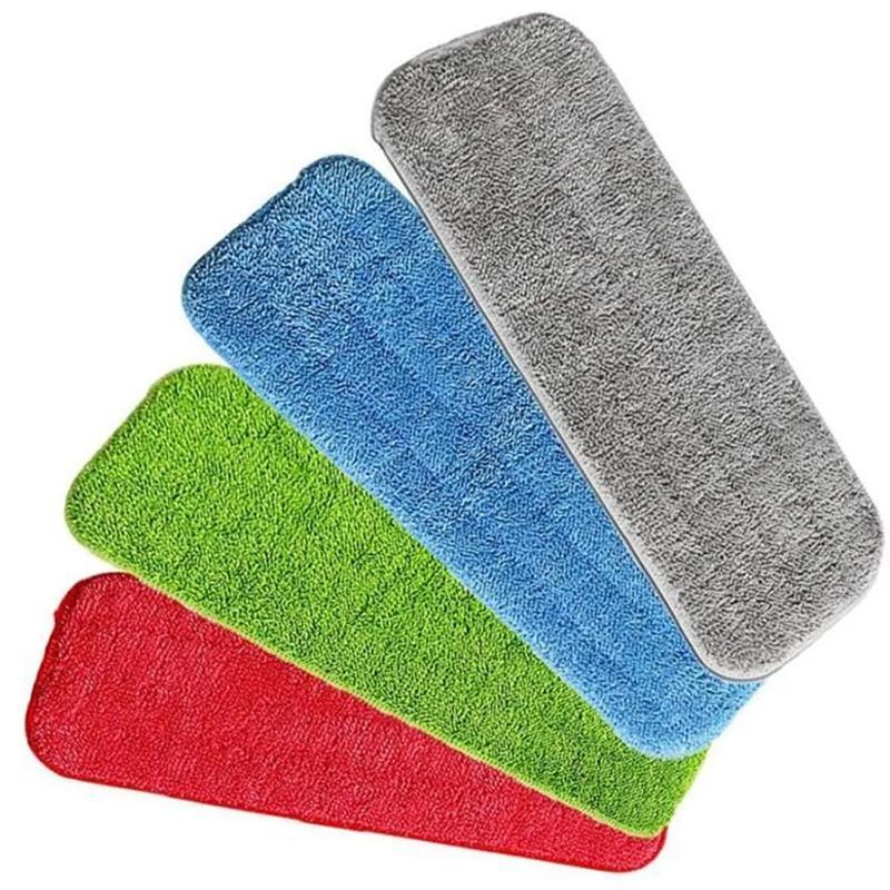 Replacement Microfiber Flat Mop Head Refill Floor Cleaning Pads Absorbent Cloths - Green V528-FLOORCLEANINGPADS-GREEN-1PC-603109