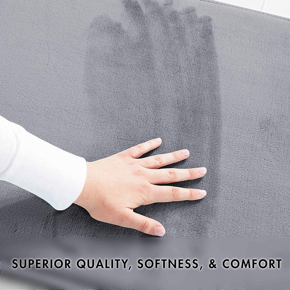 Water Absorbent Floor Mats for Home Doors Bedrooms Bathrooms Non Slip Mats V528-FLOORMAT-SILVER-GREY-148304
