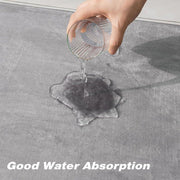 Water Absorbent Floor Mats for Home Doors Bedrooms Bathrooms Non Slip Mats V528-FLOORMAT-SILVER-GREY-148304