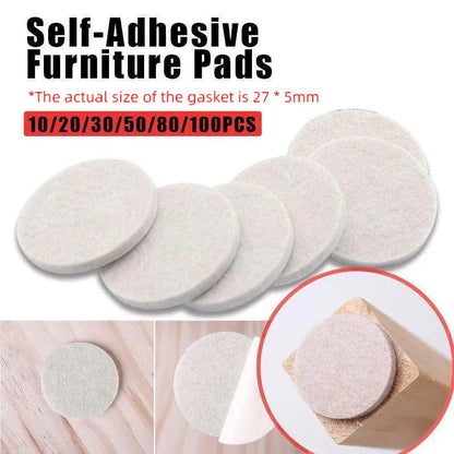 Felt Pad Furniture Floor Protector Pads Self Adhesive Round Heavy Duty - 80PCS V528-FLOORPROTECTOR-80PCS-751141