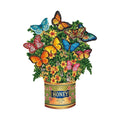 New Style 3D Pop Up Cards Paper Flower Bouquet Greeting Card for All Occasions - Flower Butterfly V528-FLOWER-BUTTERFLY-131267