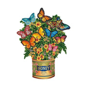 New Style 3D Pop Up Cards Paper Flower Bouquet Greeting Card for All Occasions - Flower Butterfly V528-FLOWER-BUTTERFLY-131267
