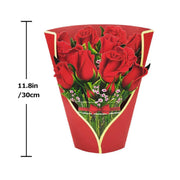 New Style 3D Pop Up Cards Paper Flower Bouquet Greeting Card for All Occasions - Flower Butterfly V528-FLOWER-BUTTERFLY-131267