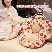 Cute Soft Seat Cushion Flower Shaped Lazy Sofa Pad for Office Chairs and Home Use - Red V528-FLOWER-CUSHION-RED-887700