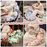 Cute Soft Seat Cushion Flower Shaped Lazy Sofa Pad for Office Chairs and Home Use - Red V528-FLOWER-CUSHION-RED-887700