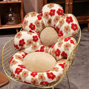 Cute Soft Seat Cushion Flower Shaped Lazy Sofa Pad for Office Chairs and Home Use - Red V528-FLOWER-CUSHION-RED-887700