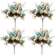 4pcs Artificial Flowers Home Decoration Floral Arrangement for Living Room Decor V528-FLOWER-LIGHT-BLUE-4PCS-839942
